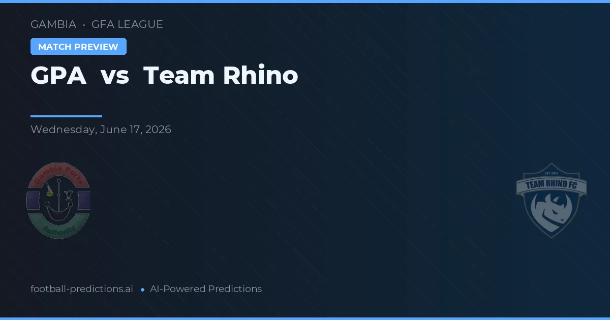 GPA vs Echipa Rhino — pronostic și avancronică meci