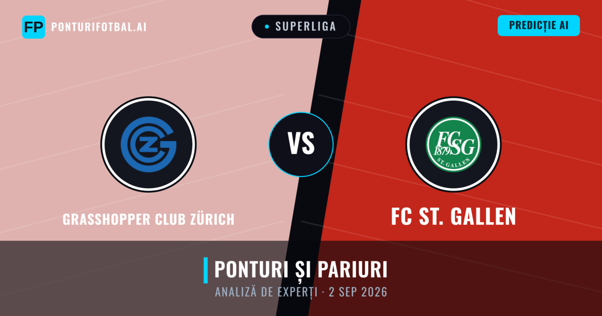 Grasshopper Club Zürich vs FC St. Gallen — pronostic și avancronică meci