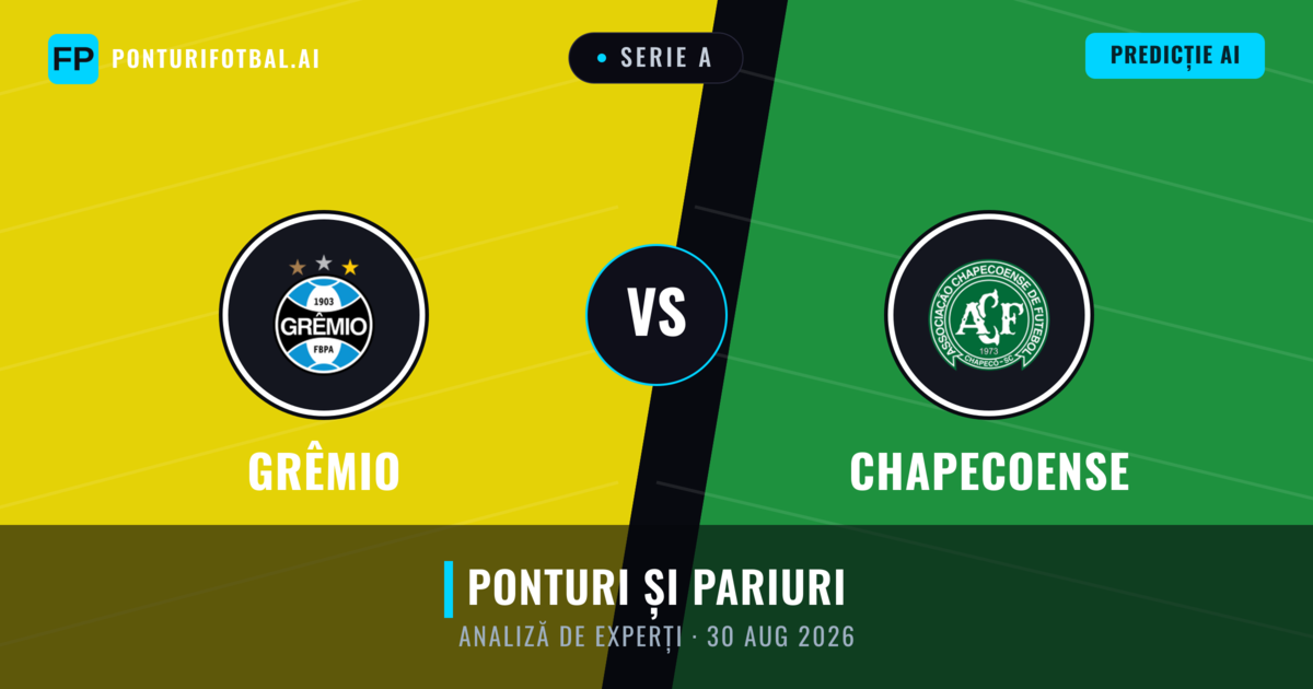 Grêmio vs Chapecoense — pronostic și avancronică meci