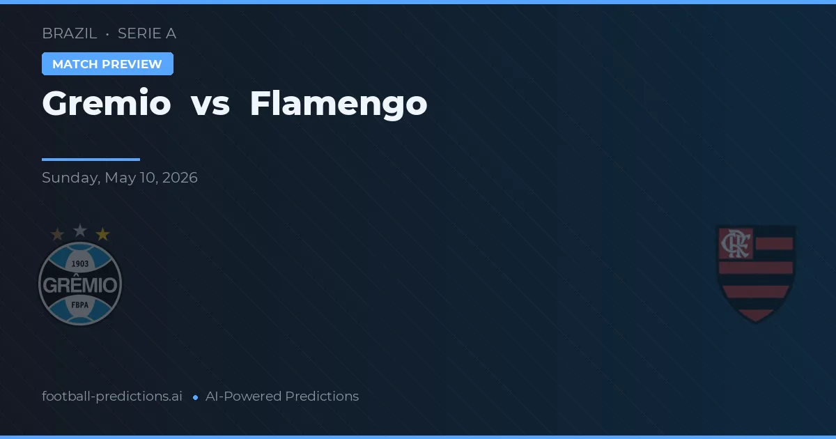 Grêmio vs Flamengo — pronostic și avancronică meci