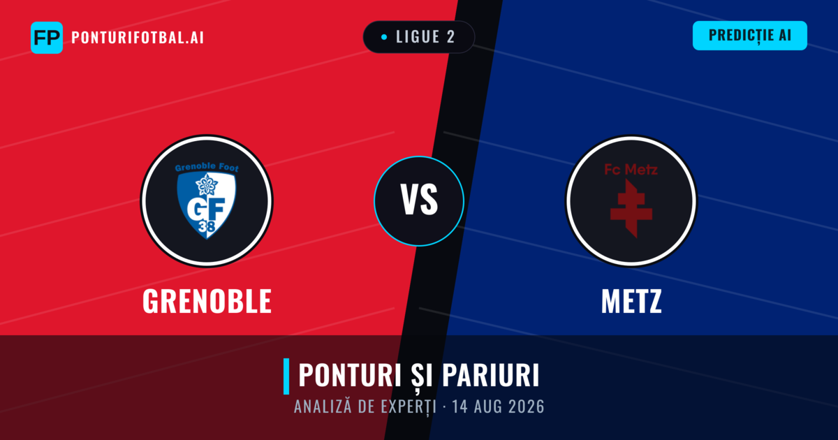 Grenoble vs Metz — pronostic și avancronică meci