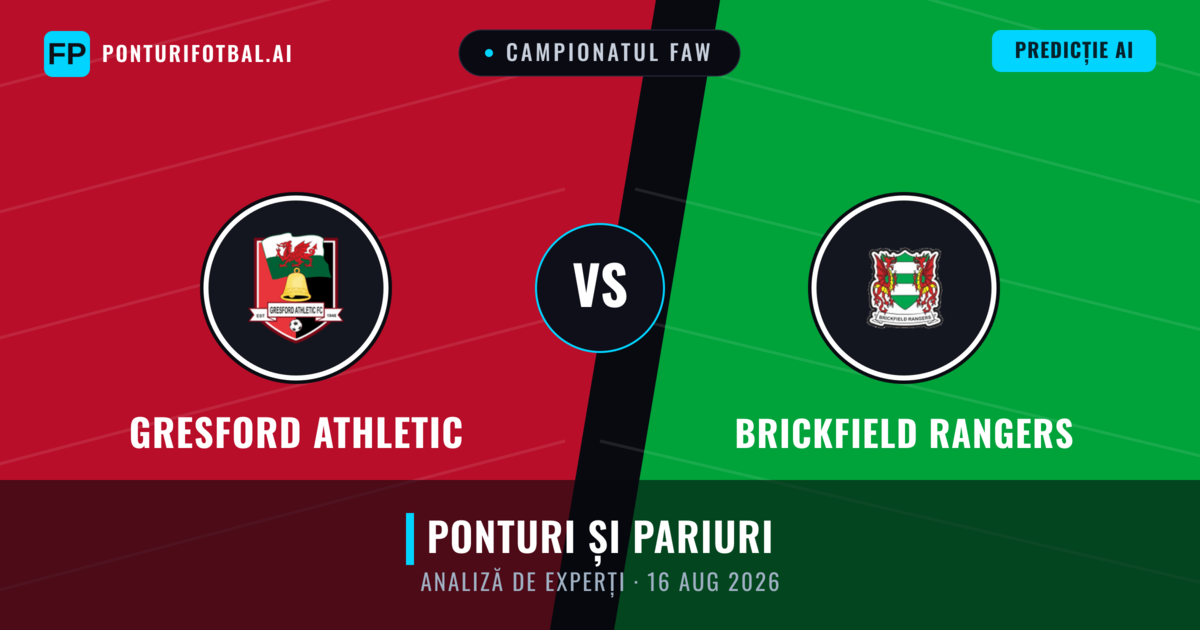 Gresford Athletic vs Brickfield Rangers — pronostic și avancronică meci