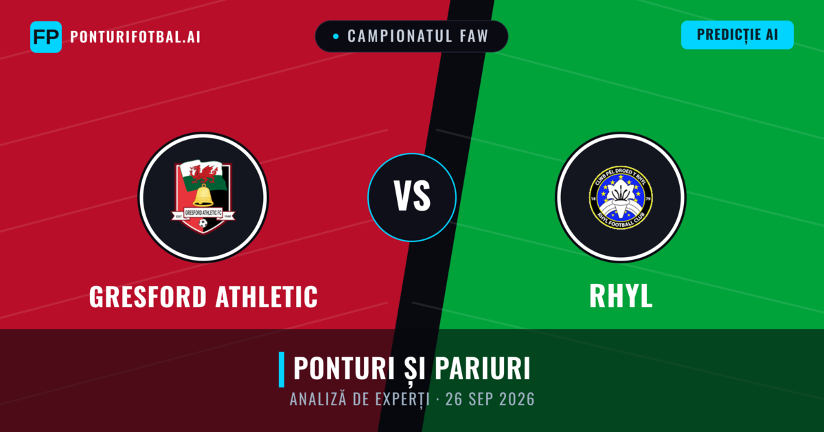 Gresford Athletic vs Rhyl — pronostic și avancronică meci