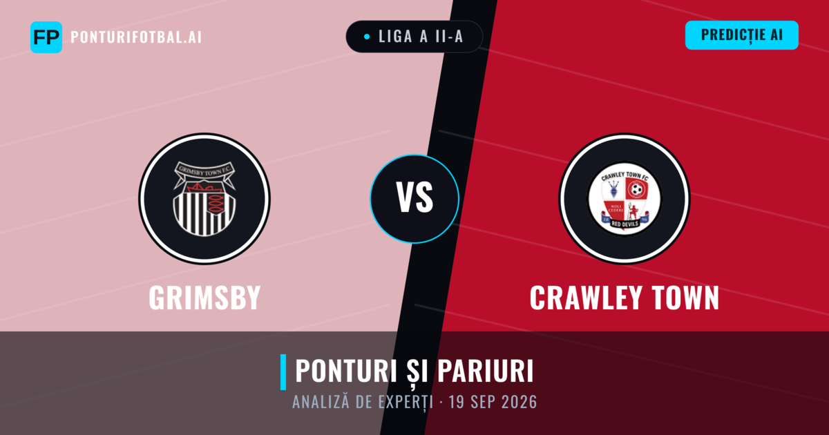 Grimsby vs Crawley Town — pronostic și avancronică meci