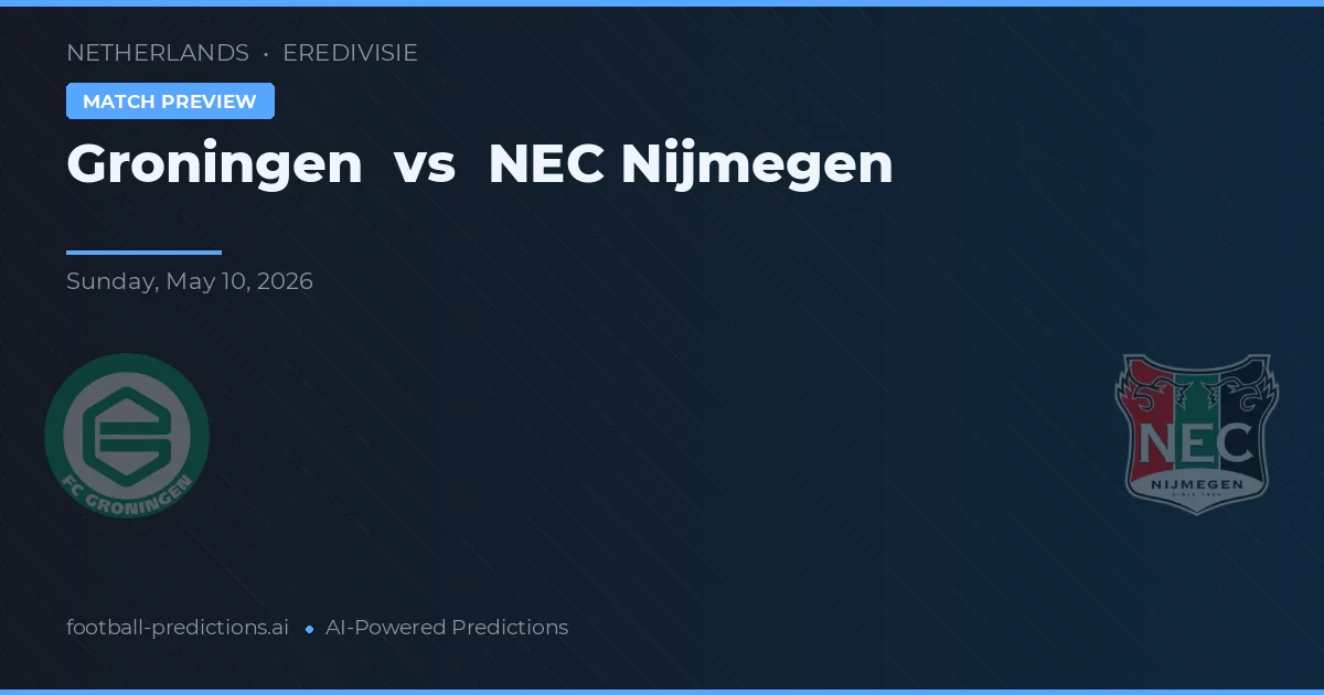 Groningen vs NEC Nijmegen — pronostic și avancronică meci
