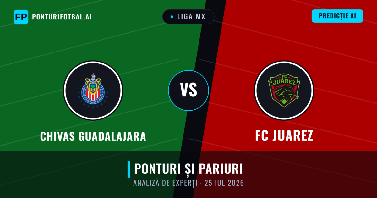 Chivas Guadalajara vs FC Juarez — pronostic și avancronică meci