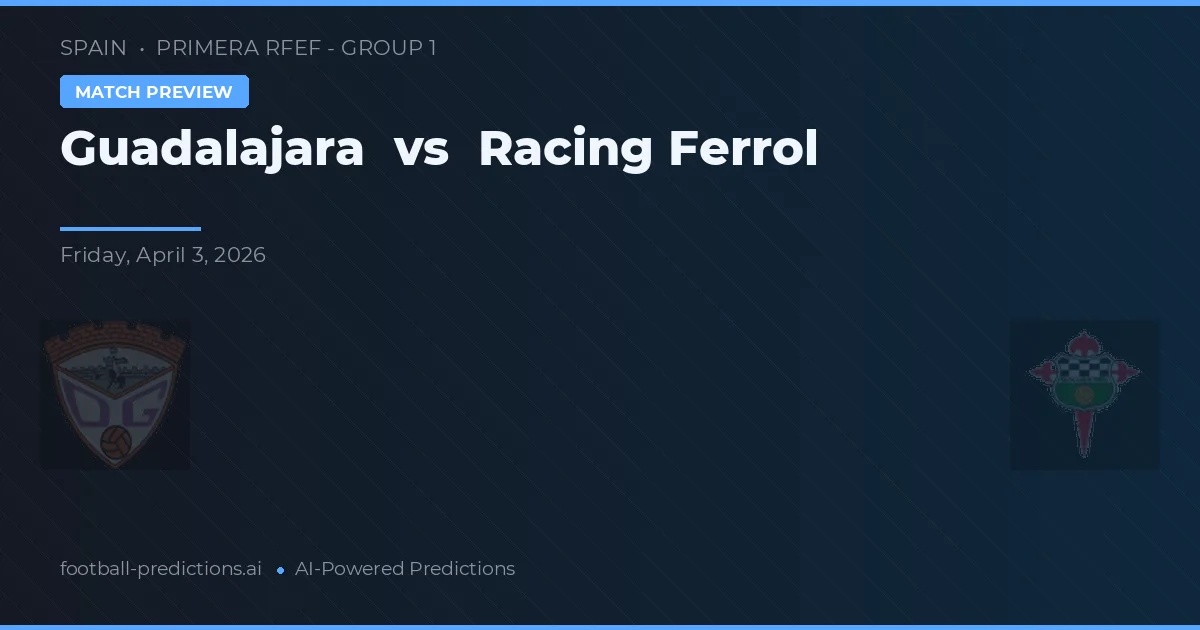 Guadalajara vs Racing Ferrol — pronostic și avancronică meci