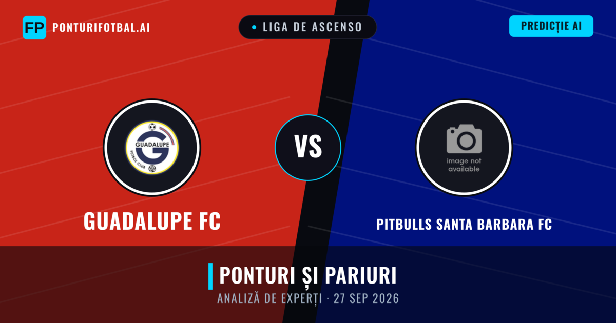 Guadalupe FC vs Pitbulls Santa Barbara FC — pronostic și avancronică meci