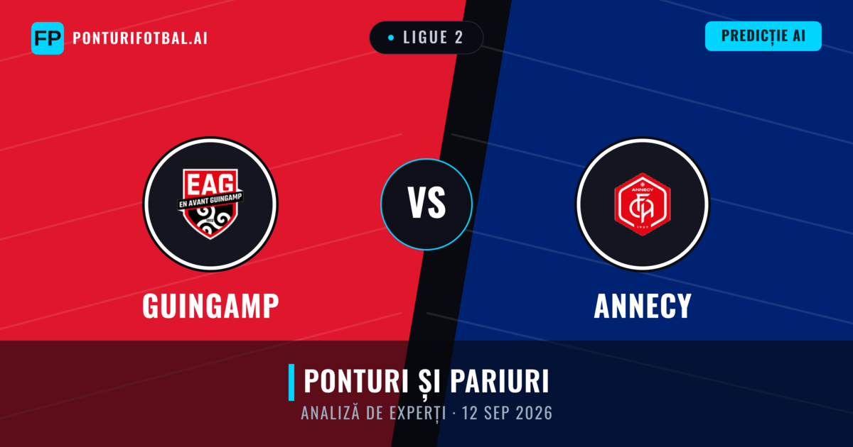 Guingamp vs Annecy — pronostic și avancronică meci