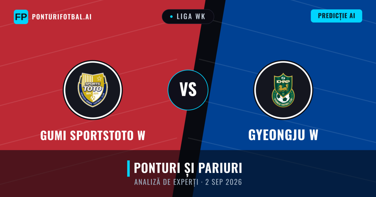 Gumi Sportstoto W vs Gyeongju W — pronostic și avancronică meci