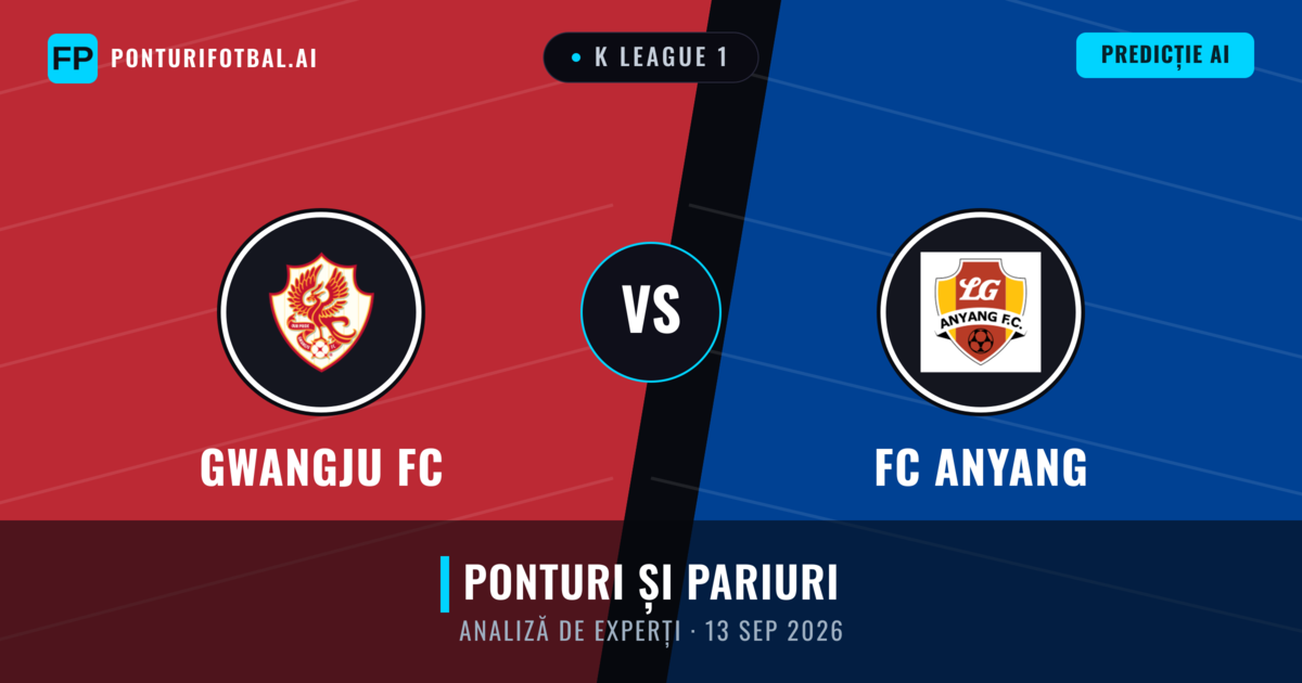 Gwangju FC vs FC Anyang — pronostic și avancronică meci
