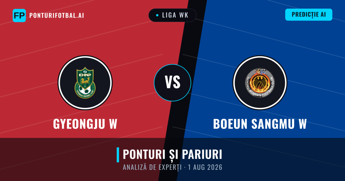 Gyeongju W vs Boeun Sangmu W — pronostic și avancronică meci