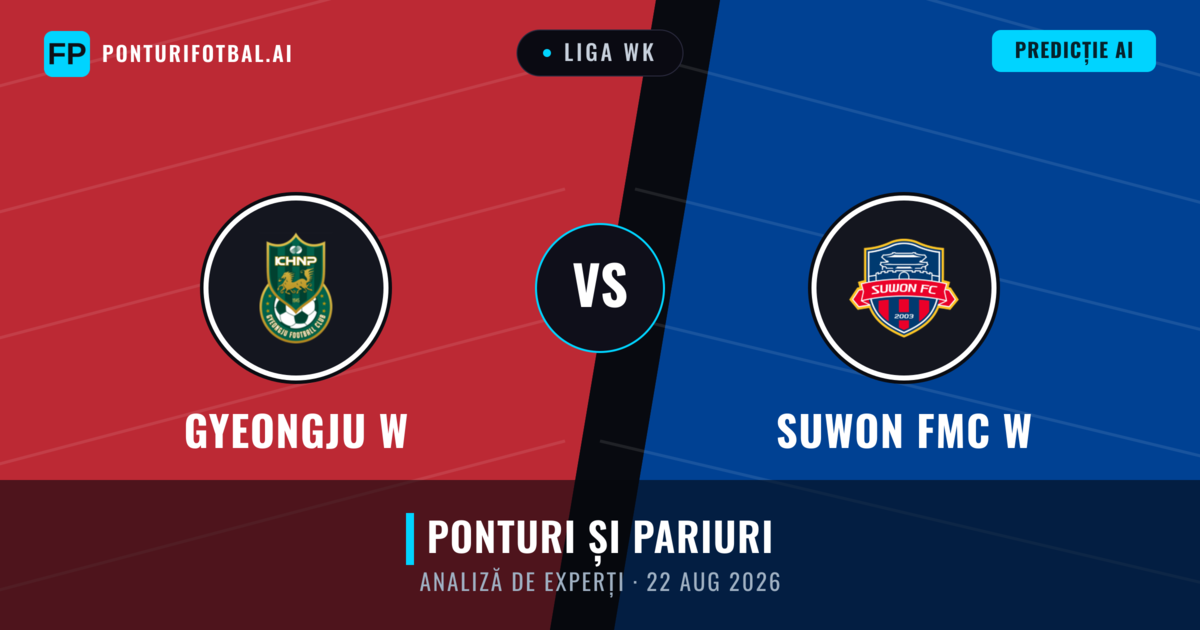 Gyeongju W vs Suwon FMC W — pronostic și avancronică meci