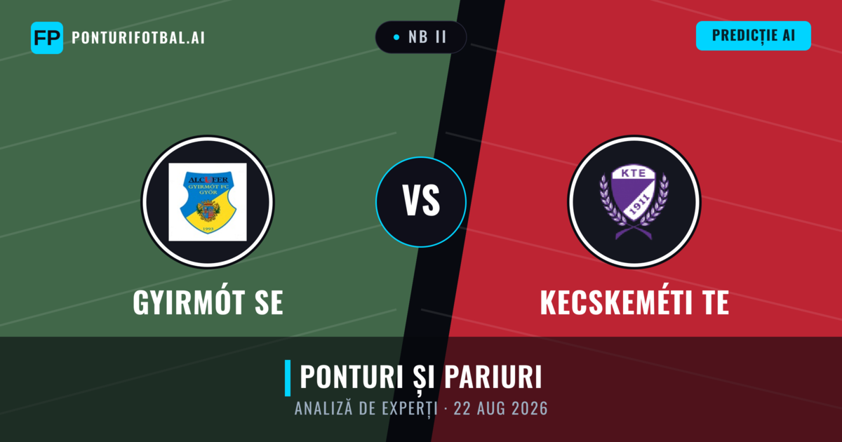 Gyirmót SE vs Kecskeméti TE — pronostic și avancronică meci