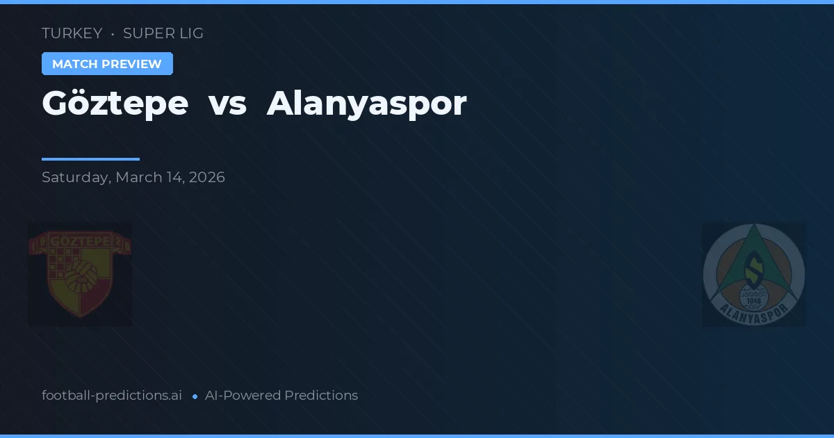 Göztepe vs Alanyaspor — pronostic și avancronică meci