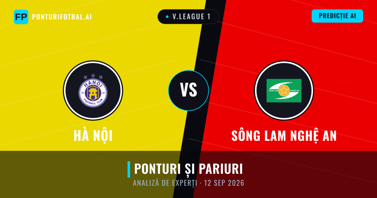 Hà Nội vs Sông Lam Nghệ An — pronostic și avancronică meci