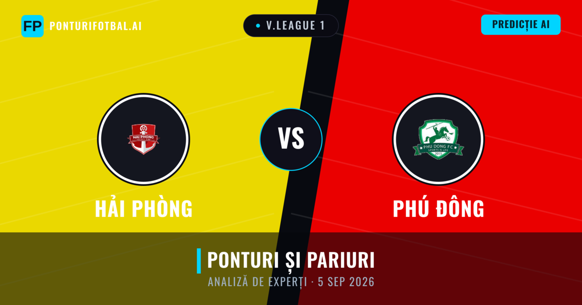 Hải Phòng vs Phú Đông — pronostic și avancronică meci