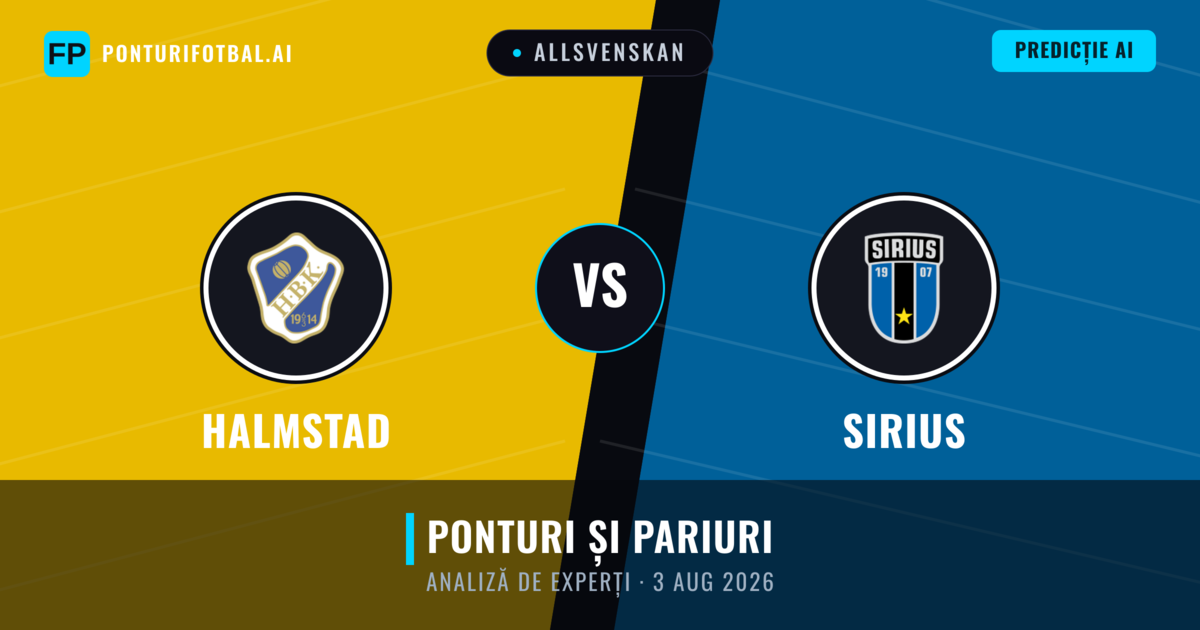 Halmstad vs Sirius — pronostic și avancronică meci