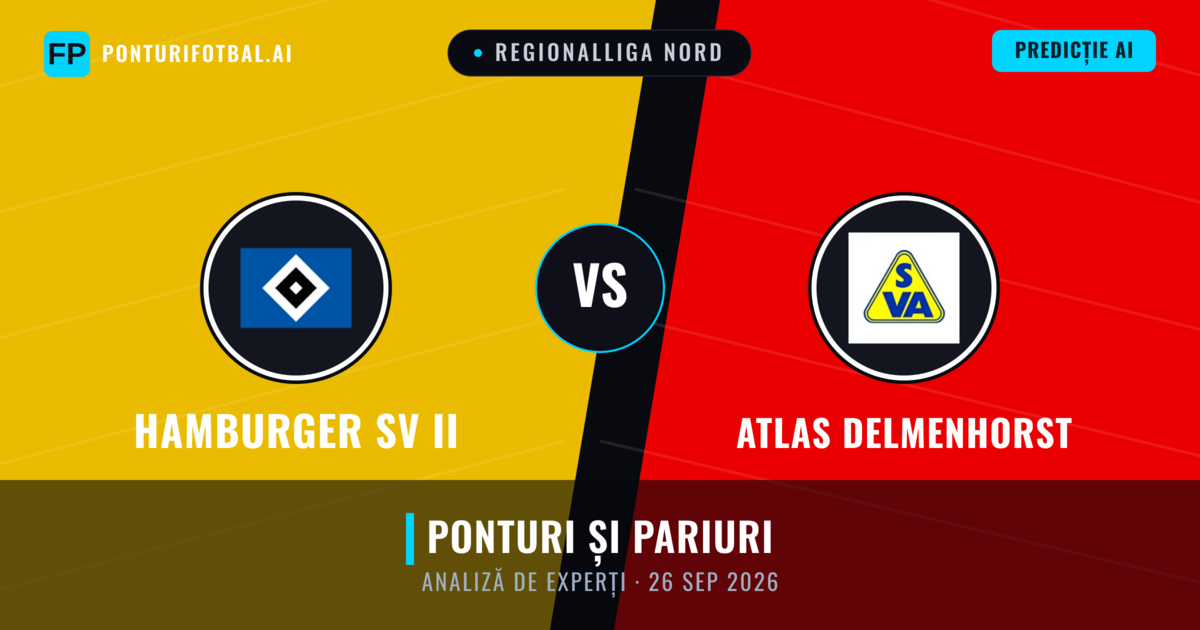 Hamburger SV II vs Atlas Delmenhorst — pronostic și avancronică meci