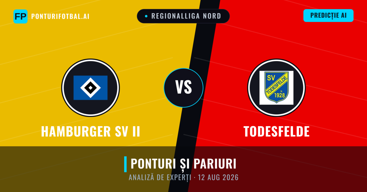 Hamburger SV II vs Todesfelde — pronostic și avancronică meci