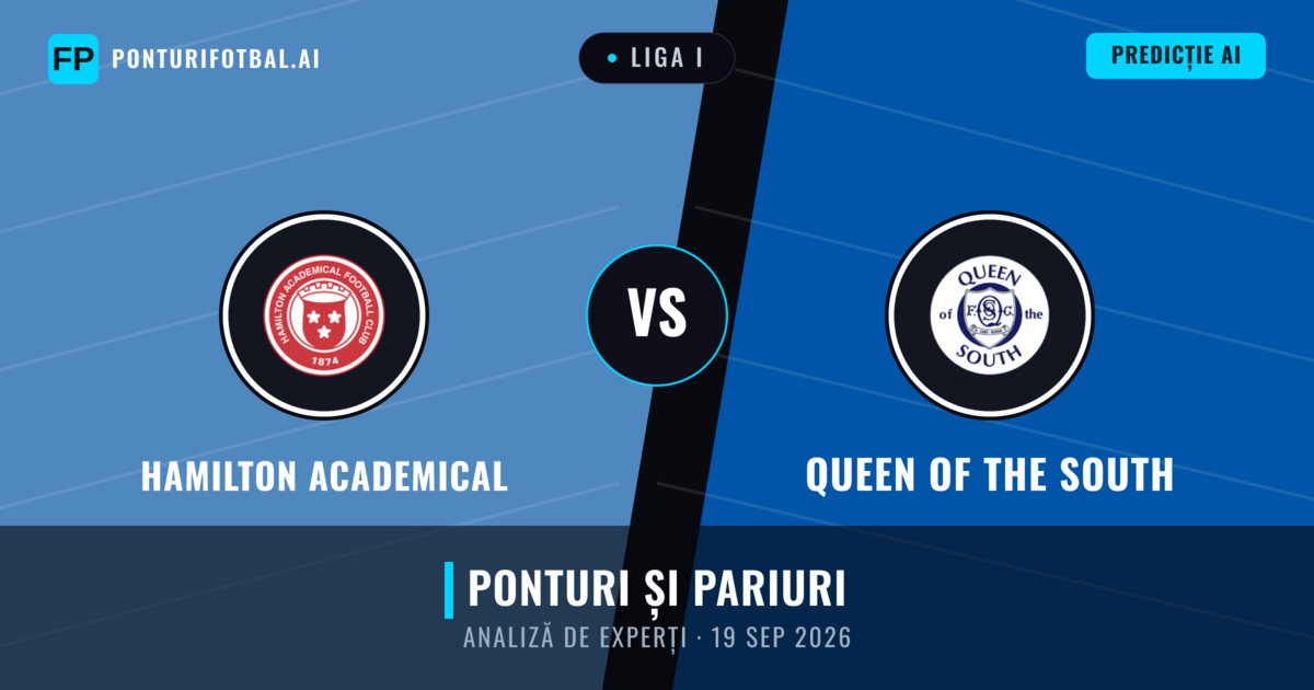 Hamilton Academical vs Queen of the South — pronostic și avancronică meci