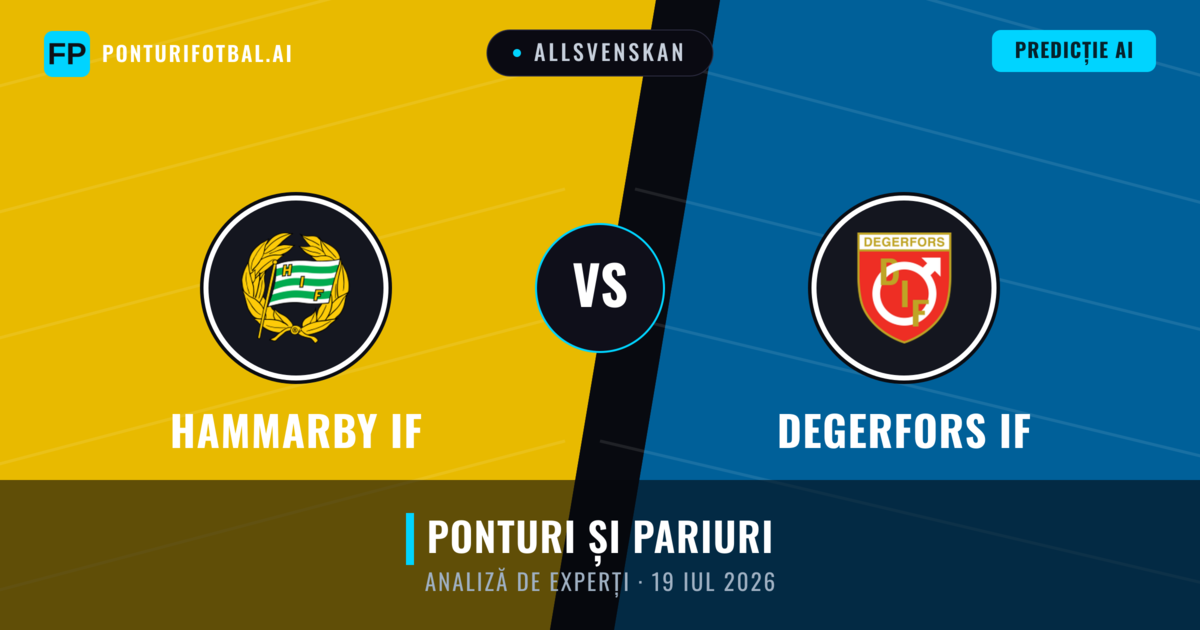 Hammarby IF vs Degerfors IF — pronostic și avancronică meci