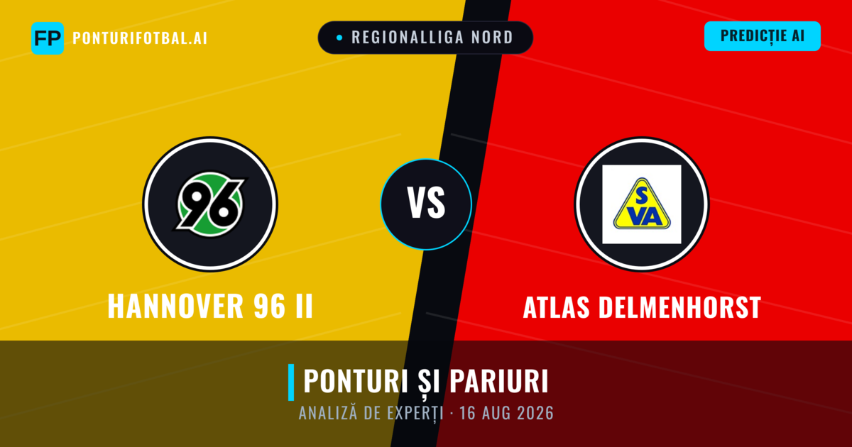Hannover 96 II vs Atlas Delmenhorst — pronostic și avancronică meci