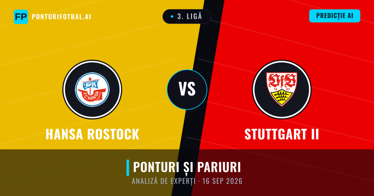 Hansa Rostock vs Stuttgart II — pronostic și avancronică meci