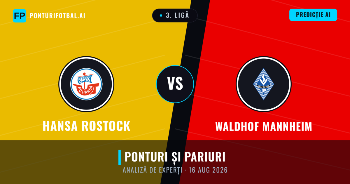 Hansa Rostock vs Waldhof Mannheim — pronostic și avancronică meci