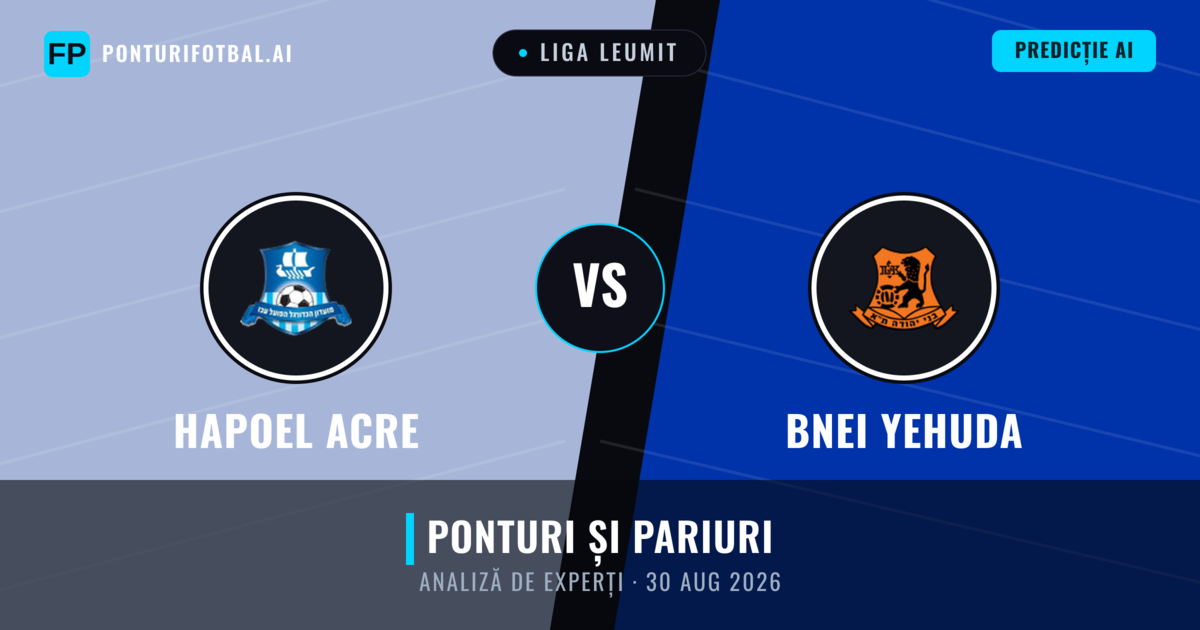 Hapoel Acre vs Bnei Yehuda — pronostic și avancronică meci