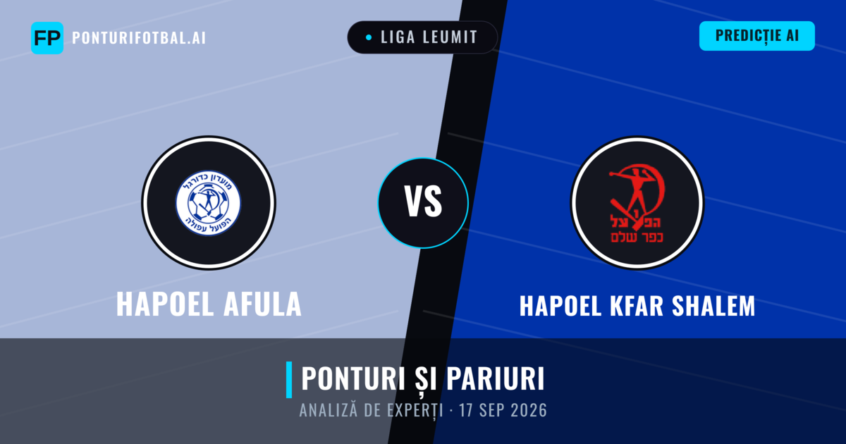 Hapoel Afula vs Hapoel Kfar Shalem — pronostic și avancronică meci