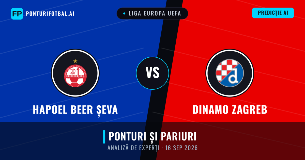 Hapoel Beer Șeva vs Dinamo Zagreb — pronostic și avancronică meci