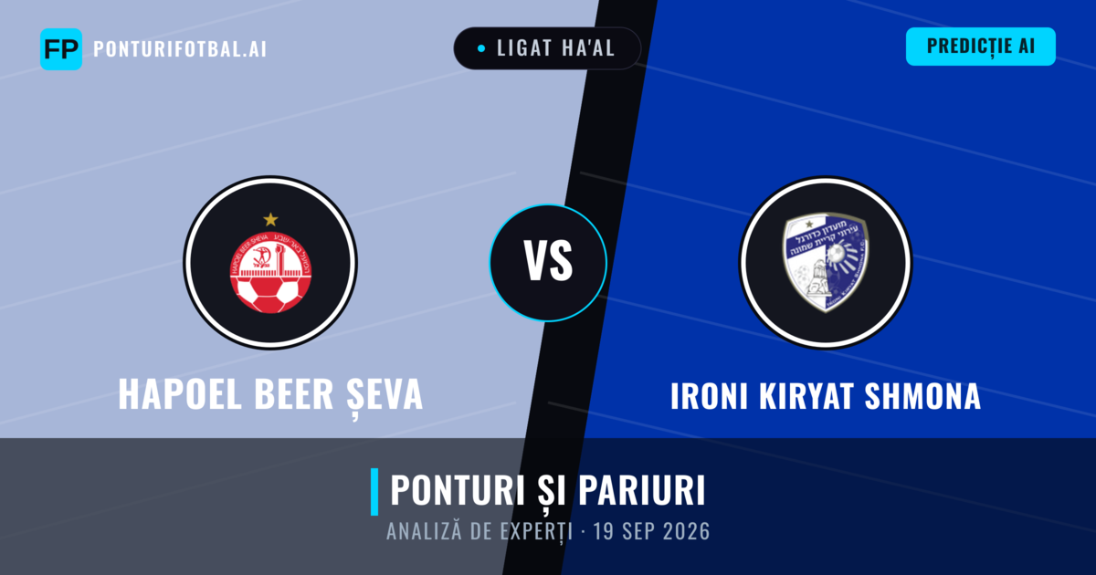 Hapoel Beer Șeva vs Ironi Kiryat Shmona — pronostic și avancronică meci