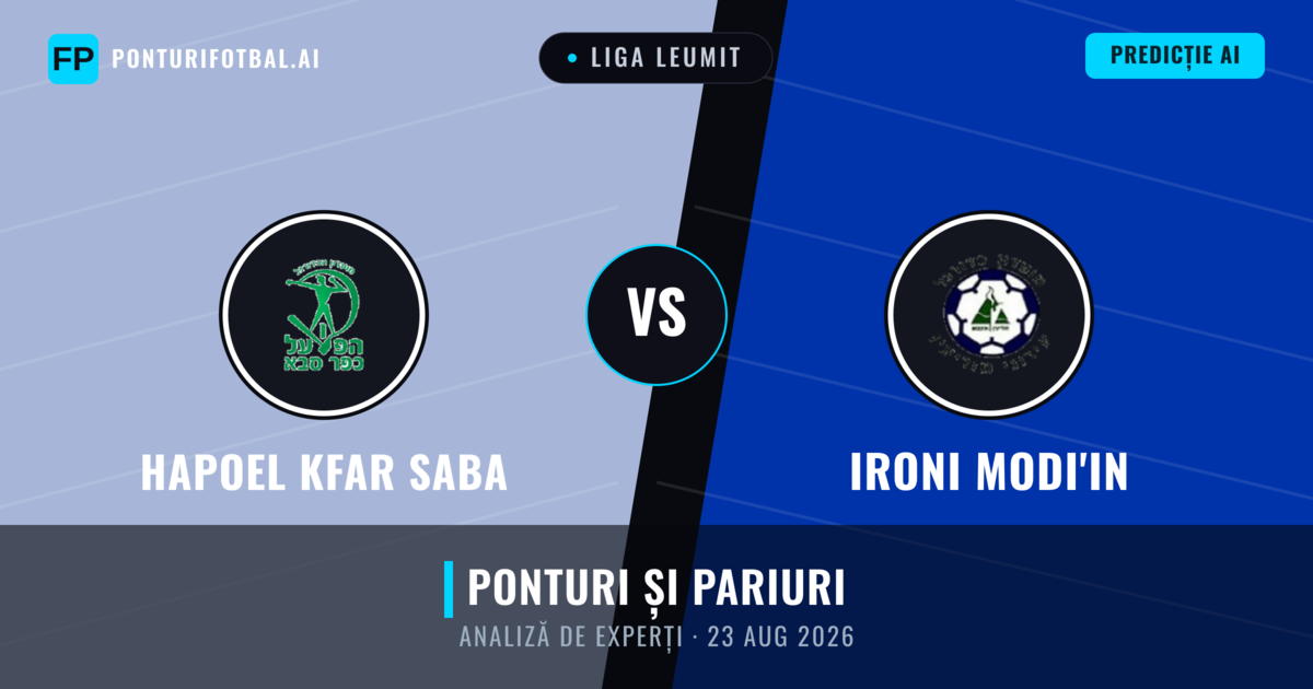 Hapoel Kfar Saba vs Ironi Modi'in — pronostic și avancronică meci