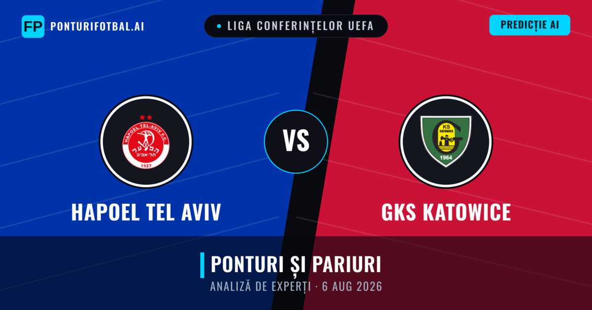 Hapoel Tel Aviv vs GKS Katowice — pronostic și avancronică meci
