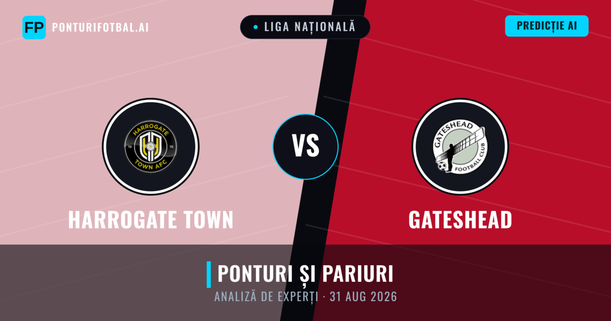 Harrogate Town vs Gateshead — pronostic și avancronică meci