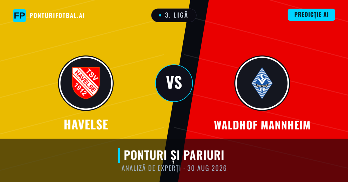 Havelse vs Waldhof Mannheim — pronostic și avancronică meci