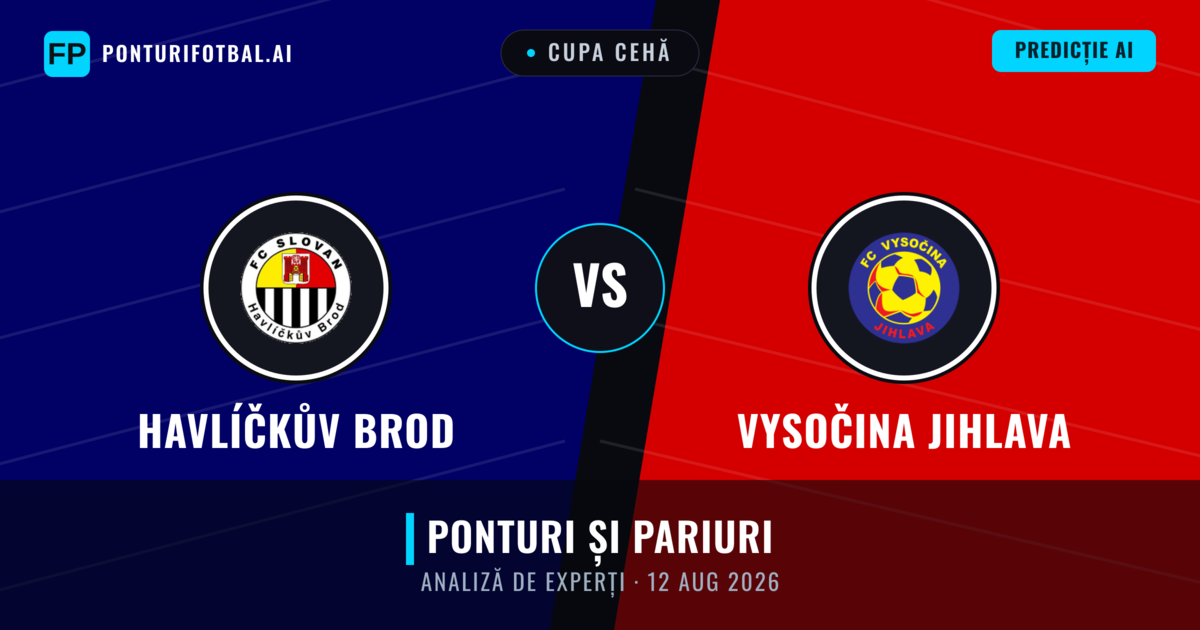 Havlíčkův Brod vs Vysočina Jihlava — pronostic și avancronică meci