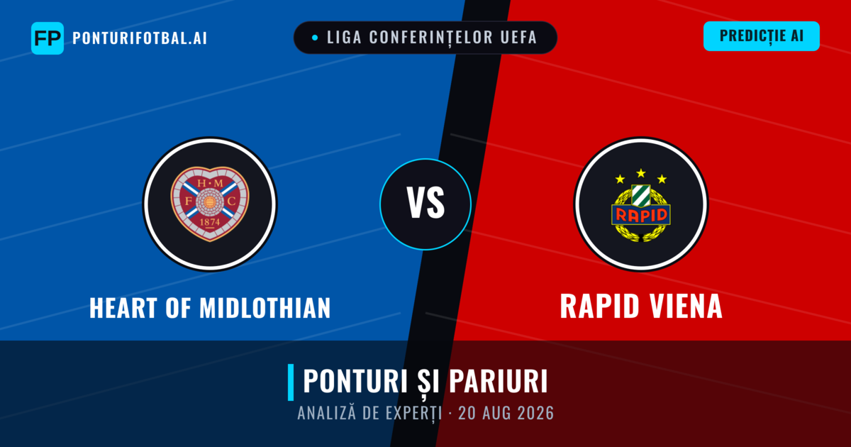 Heart of Midlothian vs Rapid Viena — pronostic și avancronică meci