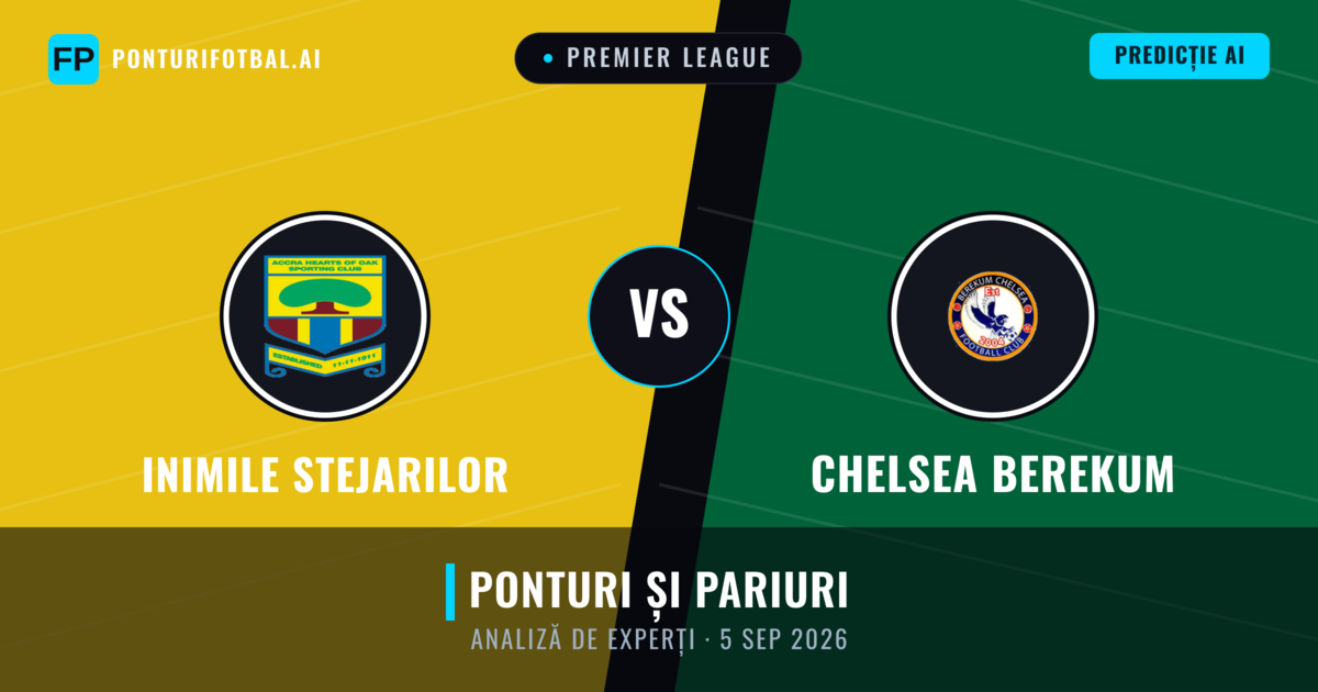 Inimile Stejarilor vs Chelsea Berekum — pronostic și avancronică meci
