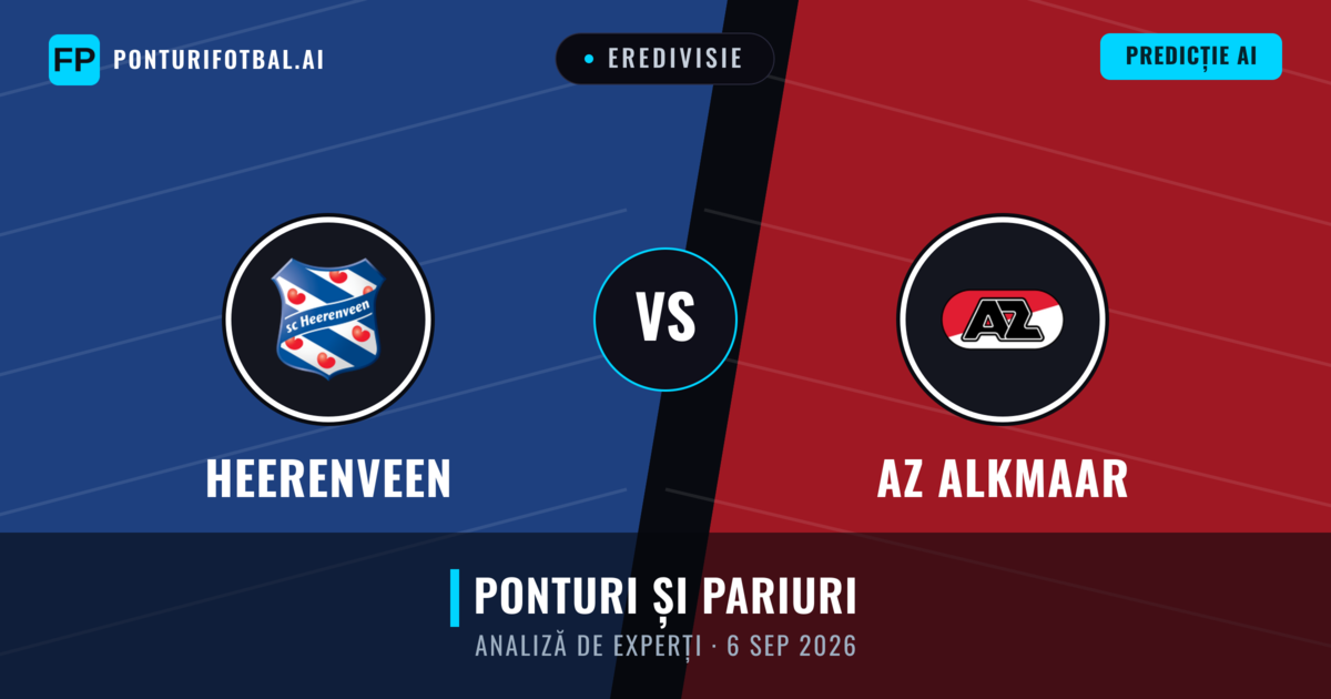 Heerenveen vs AZ Alkmaar — pronostic și avancronică meci