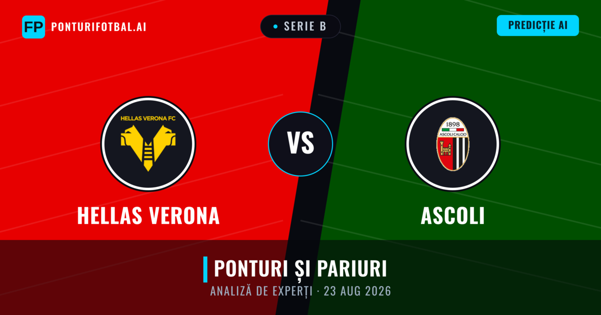 Hellas Verona vs Ascoli — pronostic și avancronică meci