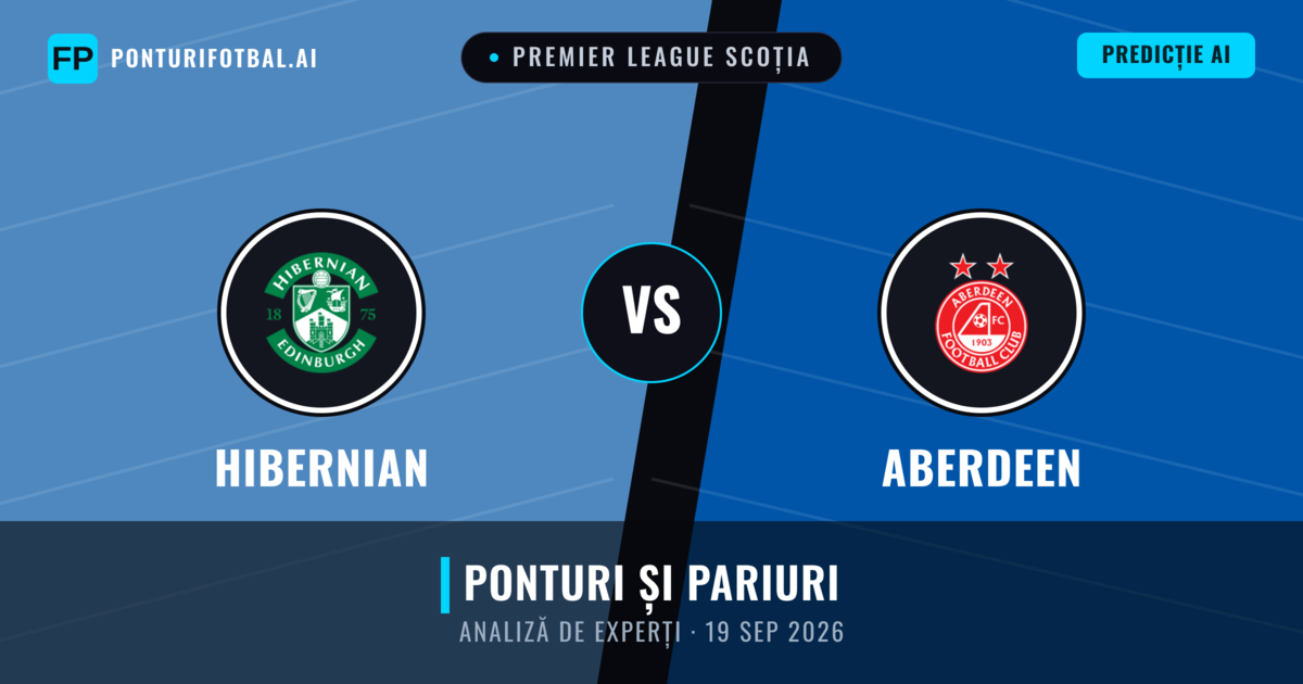 Hibernian vs Aberdeen — pronostic și avancronică meci