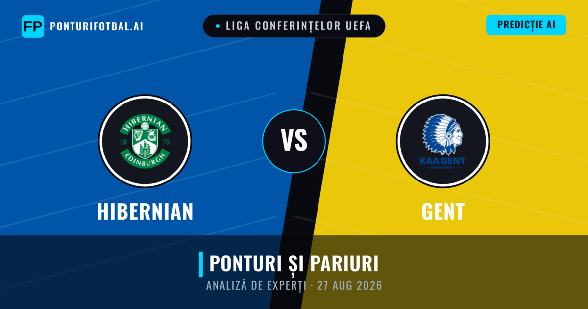Hibernian vs Gent — pronostic și avancronică meci
