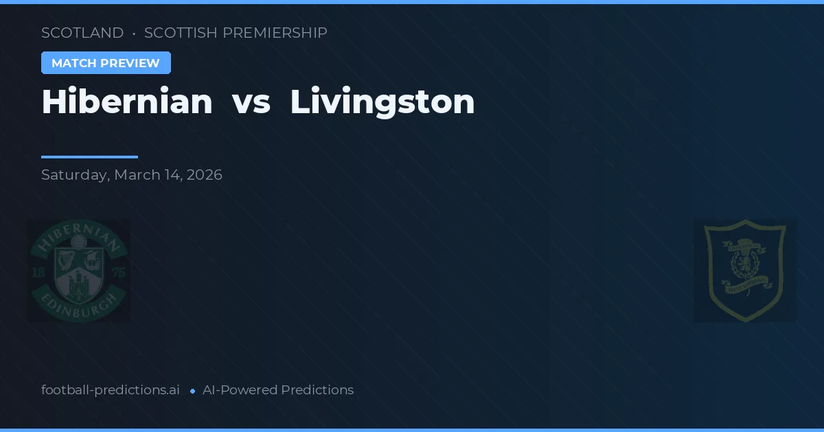 Hibernian vs Livingston — pronostic și avancronică meci
