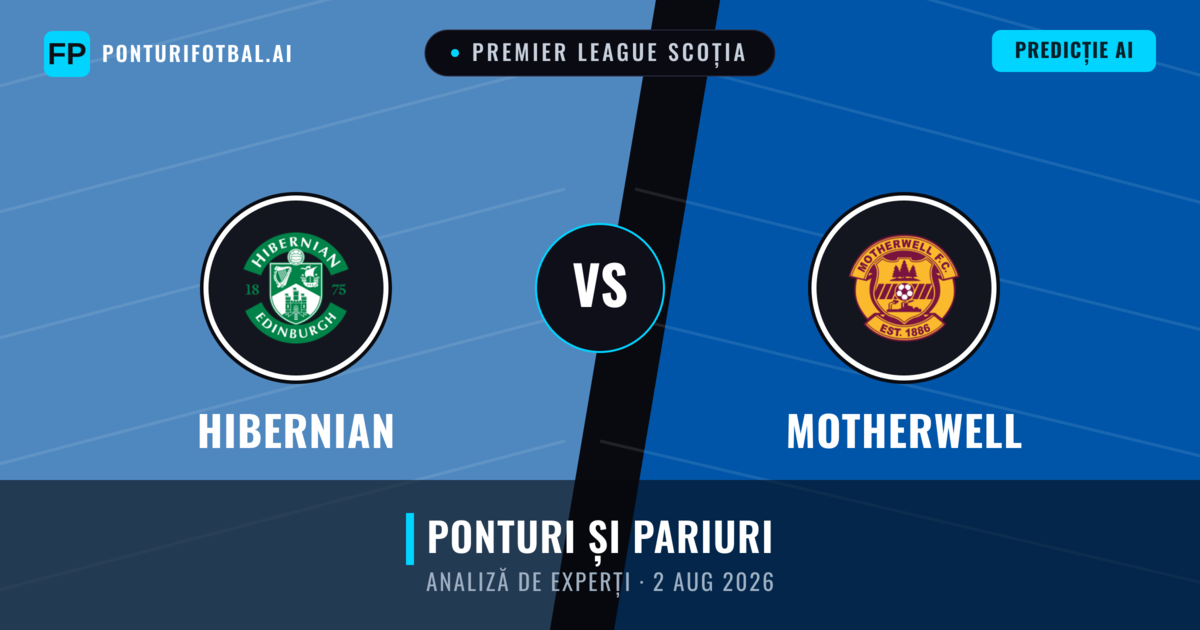 Hibernian vs Motherwell — pronostic și avancronică meci