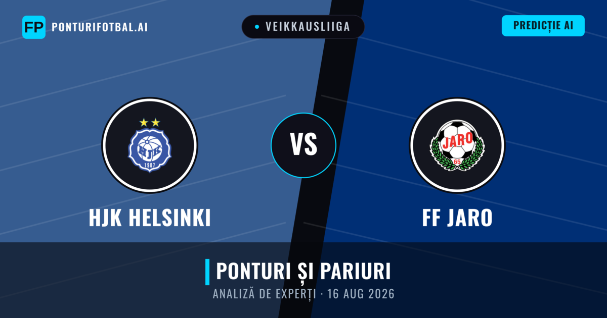 HJK Helsinki vs FF Jaro — pronostic și avancronică meci