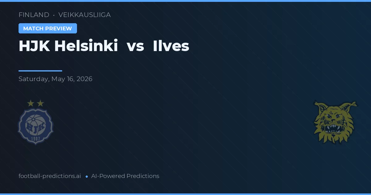 HJK Helsinki vs Ilves — pronostic și avancronică meci