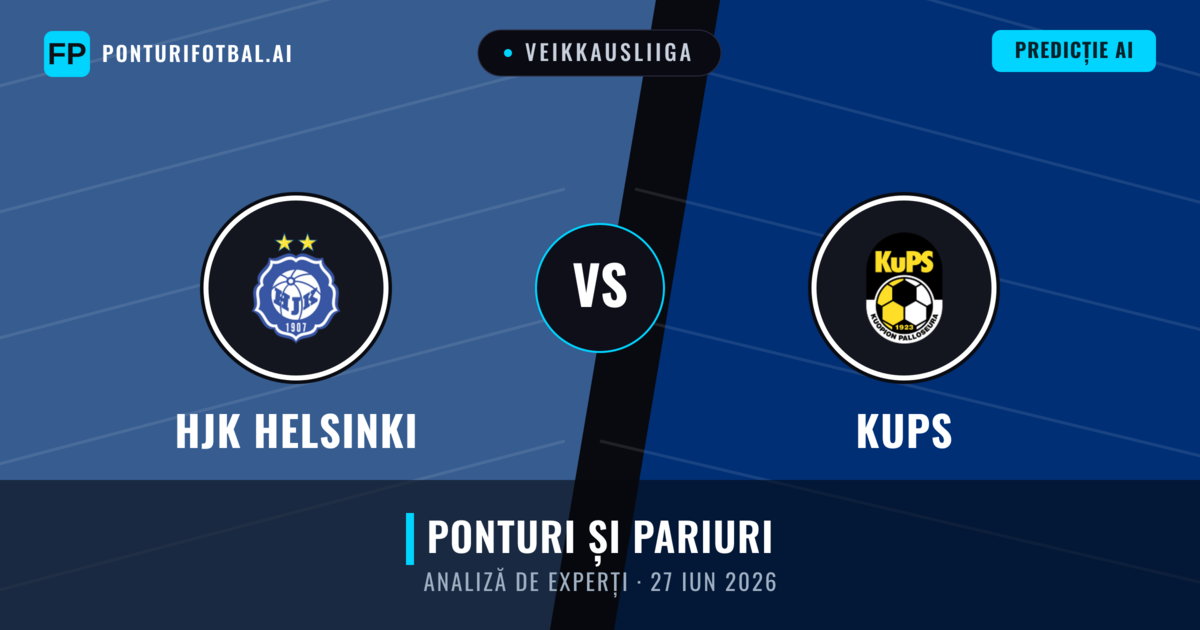 HJK Helsinki vs KuPS — pronostic și avancronică meci