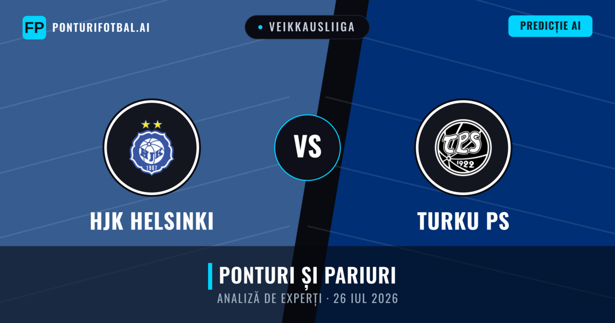 HJK Helsinki vs Turku PS — pronostic și avancronică meci